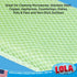 LOLA Nylon Net & Sponge Cleaning Pad, Non-Scratch Scrubbing Pads, 2 Pack Safe on Non-Stick Surfaces