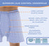 Wearever Incontinence Underwear for Men - Reusable & Washable 2-in-1 Boxer, Regular Absorbency, Navy, L