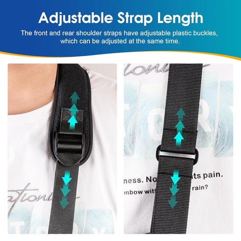 Immobilizer Elbow Mesh Arm Shoulder Sling Medical Shoulder for Shoulder Injury Torn Rotator Cuff, Breathable Arm Brace