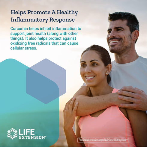Life Extension Curcumin Elite Turmeric Extract - 270x Better Absorption, Gluten Free, Non-GMO, 30 Vegetarian Capsules