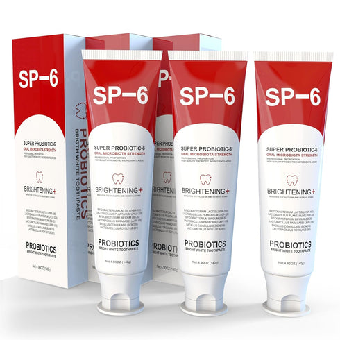 SP-6 Probiotic Whitening Toothpaste for Teeth Whitening/Brightening & Fresh Breath, 6 Probiotics