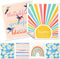 6 Pack Swedish Dishcloths for Kitchen, Fast Drying Reusable Towels, Cute Funny Washable Cleaning Sponge Cloths, Rainbow