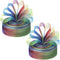 Shappy Rainbow Gift Ribbon, 1 Inch x 50 Yards for Gift Wrapping, Organza Shimmer Sheer Rainbow Colors