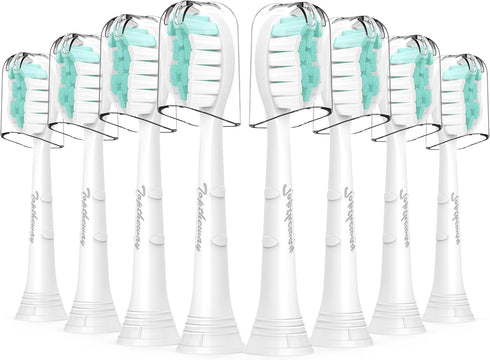 Toptheway 8 Pack Toothbrush Replacement Heads for Philips Sonicare, Compatible with ProtectiveClean C2 G2 C1 4100 5100