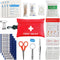 First Aid Kit, 97 Piece Small Travel Kit, Ideal for Cars, Schools, Sports, Homes, Camping, Hiking