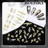 RODAKY 50PCS 3D Cross Gun Nail Charms, Gold Dollar Sign Nail Art Jewelry, Multi Style Nail Gems for Manicure