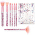 7 PCS Cute Crystal Sparkles Makeup Brushes Set, Blush, Foundation, Eye Shadow, Eyebrow, Concealers, Professional Pack