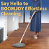 BOOMJOY Self Wringing Mop for Floor Cleaning, Long Handled Twist Mop with 2 Microfiber Washable Heads