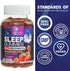 Melatonin Gummies 8mg - Extra Strength Sleep Support with 20mg Passiflora, Vegan, Berry Flavor - 60 Gummies