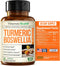 Turmeric Supplement with 65% Boswellia Extract Capsules - 60 Turmeric Curcumin Caps with Black Pepper, Organic