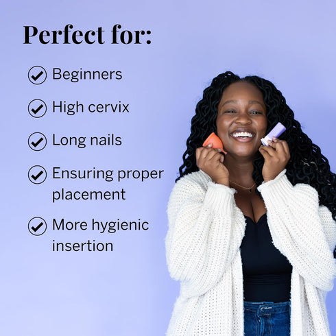 Pixie Menstrual Cup Applicator - Inserts Like A Tampon - Every Woman Can Now Use Period Cups - Perfect for Long Nails