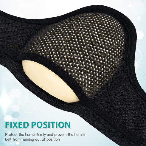 Tenbon Hernia Support Truss for Men and Women - Adjustable Waist Strap for Inguinal Groin Pain Relief (Small)