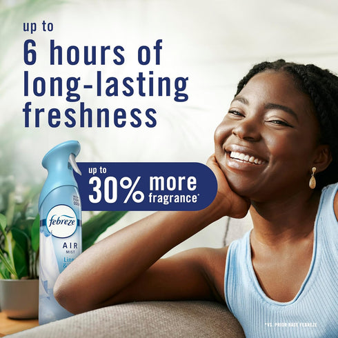 Summer Pack, 8.1oz (Pack 3) Febreze Air Mist, Air Freshener, Odor Fighting Room Spray, Deodorizer for Home Bathroom