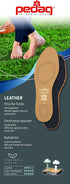 pedag Leather Insole, Handmade in Germany, Sweat Wicking Carbon Layer, Tan, Fits Pumps and Dress Shoes, US M12 / EU 45