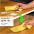 SUPERSCANDI Swedish Dishcloths, Reusable Biodegradable Cellulose Sponge Cleaning Cloths for Kitchen (10 Pack, Yellow)