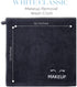White Classic Bleach Safe Black Makeup Washcloths, 6 Pack - Super Soft Luxury Cotton Towels for Cleansing