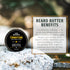 Live Bearded Beard Butter, 3 fl oz - All-Natural Leave-in Conditioner with Shea | Tombstone Scent - Sweet Tobacco, Cedar