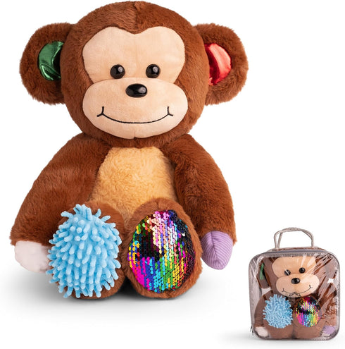 ODOXIA Sensory Monkey Stuffed Animal | Sensory Plush Toy | Fidget Stuffed
