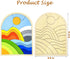 PHIELEY 20 Activities for Dementia Patients, Pieces Wooden Puzzles Game for Seniors, Colorful Hill Pattern Match