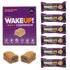 WAKE UP! Caffeinated Peanut Butter Protein Bars, Gluten Free, 350mg Caffeine, 6 Pack, Boosts Focus and Clarity