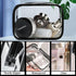 6 Pieces Clear Makeup Bags, Portable Travel Pouch with Zipper, TSA Approved Waterproof Vinyl Plastic Organizer Case