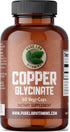 Copper Glycinate Mineral Supplement 1 mg, 60 Vegan Caps, Essential for Collagen Production, Gluten Free