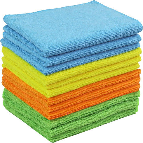 Simple Houseware 12 Pack Microfiber Cleaning Cloth, 12" x 12"