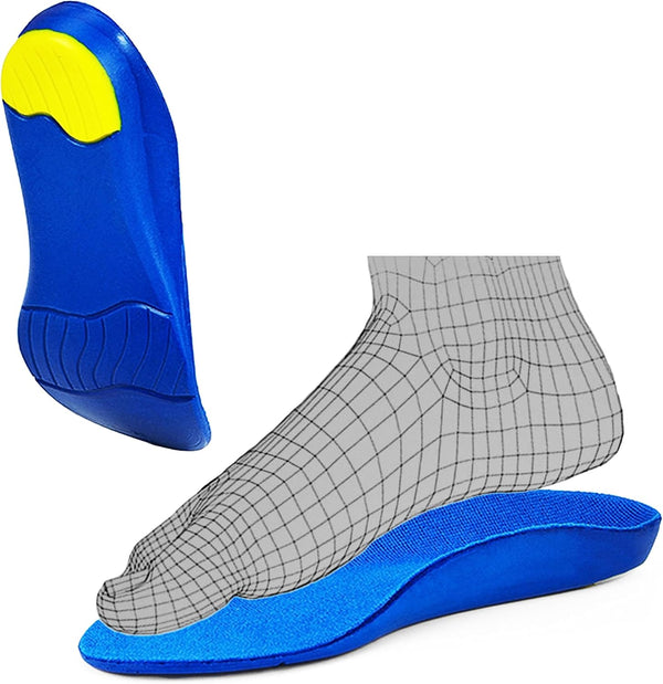 Orthotics Premium Medical Grade Insole for Women and Men, Heel and Arch Problems, Sizes 36-39, Big Kids 5-6.5