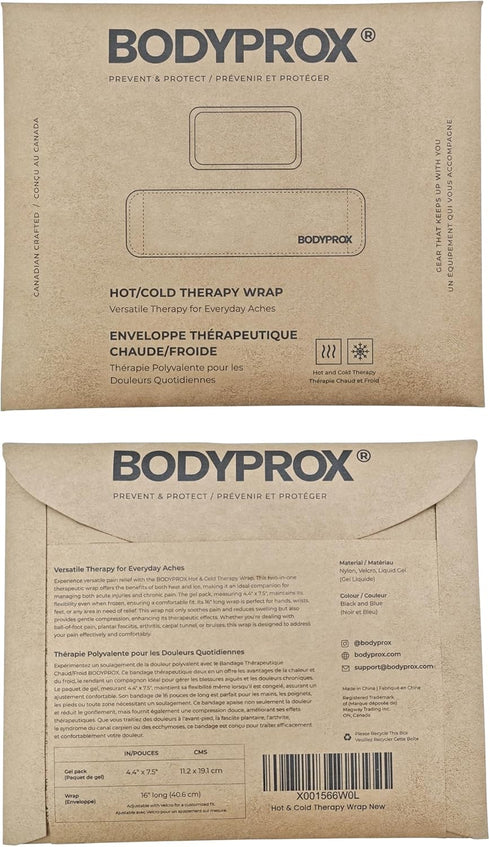Cold & Hot Therapy Wrap, Reusable Gel Pack for Pain Relief, Great for Sprains and Injuries