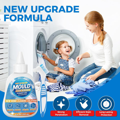 Mosconly (8 oz) Mold Stain Remover Gel, Heavy Duty Washing Machine Cleaner, Multifunctional Stain Remover, Use on Home