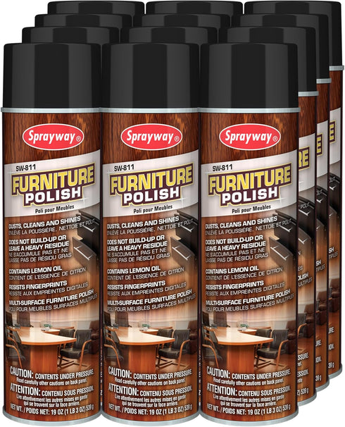 Sprayway SW811 Furniture Polish, 19 oz - Effective Cleaning and Polishing Solution