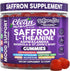 AuraZen Mood Support Saffron Gummies L-Theanine Ashwagandha Rhodiola St John's Wort Lions