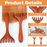 Tweruna 2 6 PCS Wood Scalp Massager, Wooden Massage Comb Claws, Wood Head Massager Scalp Scratcher, Wooden Head Foot