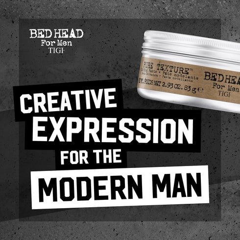 TIGI Bed Head for Men Pure Texture Hair Molding Paste, 2.93 oz (2 Pack)