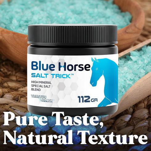 True You Health 6 Blue Horse Salt Trick - Specialty High Mineral Salt Blend - Our Best Specialty Salts for Mineral