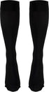 Truform 15-20 mmHg Compression Stockings for Men and Women, Knee High Length, Closed Toe, Medium, Black
