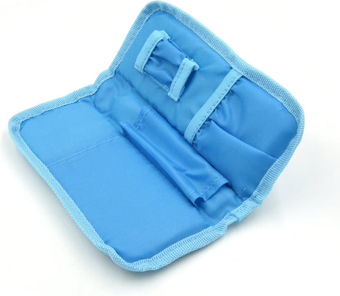 Goldwheat Diabetic Medication Organizer, Insulin Cooler Travel Case with 2 Ice Packs, Waterproof Light Blue