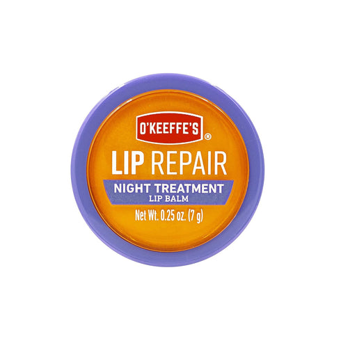 O'Keeffe's Lip Repair Night Treatment Lip Balm for Dry, Cracked Lips - 0.25 Ounce Jar (2 Pack)