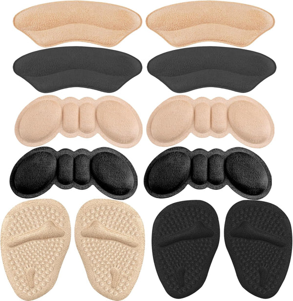 Viybtue 6 Pairs Heel Grips for Women's Shoes, Heel Pads for Shoes, Shoe