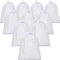 TecUnite 10 Pcs Large Drawstring Mesh Bags, Nylon Mesh Gift Dishwasher Bag for Kitchen Jewelry, White (5.5 x 7.5 Inch)