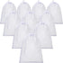 TecUnite 10 Pcs Large Drawstring Mesh Bags, Nylon Mesh Gift Dishwasher Bag for Kitchen Jewelry, White (5.5 x 7.5 Inch)
