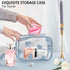 8 Pieces Triangle Makeup Puff with 4 Travel Cases, Reusable Velour Cosmetic Foundation Blender Sponge for Loose Powder