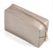 PU Leather Cosmetic Bag for Women, Minimalism Makeup Pouch for Daily Use, Portable Water-resistant Toiletry Bag, Coffee
