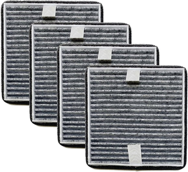 Nispira Carbon Filter Replacement for OdorGrab Portable Air Cleaner, 4 Packs, Compatible with Febreze FHT150W, FRF105