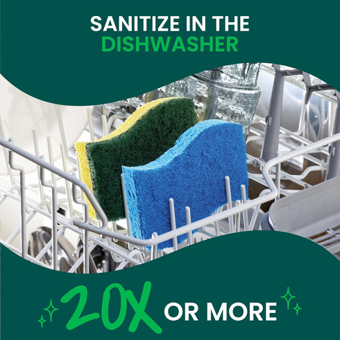 Scotch-Brite Heavy Duty Scrub Sponge, 24 Kitchen Sponges for Tough Messes, Lasts 3X Longer*