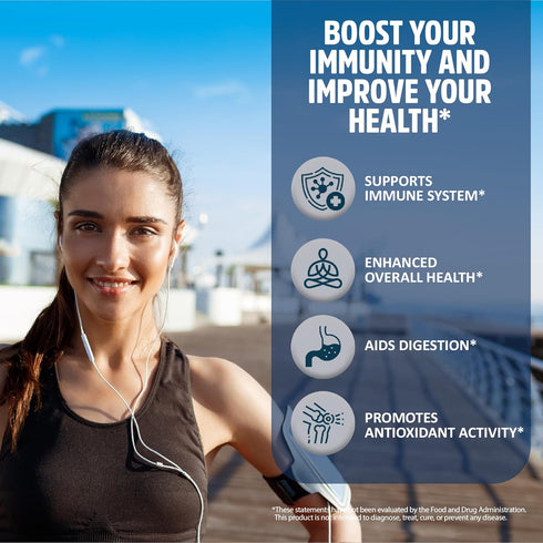 Immune 12 1 D3, Immune StrongVit Support Supplement in Complex with Vitamin C, Zinc, Echinacea, Elderberry, Ginger
