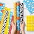 Set 12 Cowboy-Themed Gift Wrap Paper for Birthday Parties - Sheets