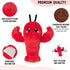 Crustacean Microwavable Unscented Heating Pad for Women, Plush Heatable Stuffed Toy Animal Gift