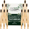 12 Count Bamboo Toothbrush, Soft Bristles for Sensitive Gums, Charcoal, Vegan, Natural Wood, BPA Free