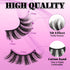 Losha Lashes 7 Pairs Fluffy Faux Mink Eyelashes, Soft Handmade False Eye Lashes for Dramatic Makeup